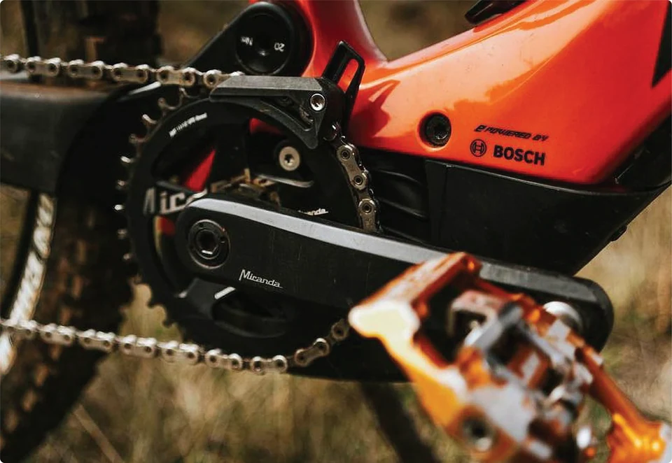 E-Bikes cycling with Miranda components