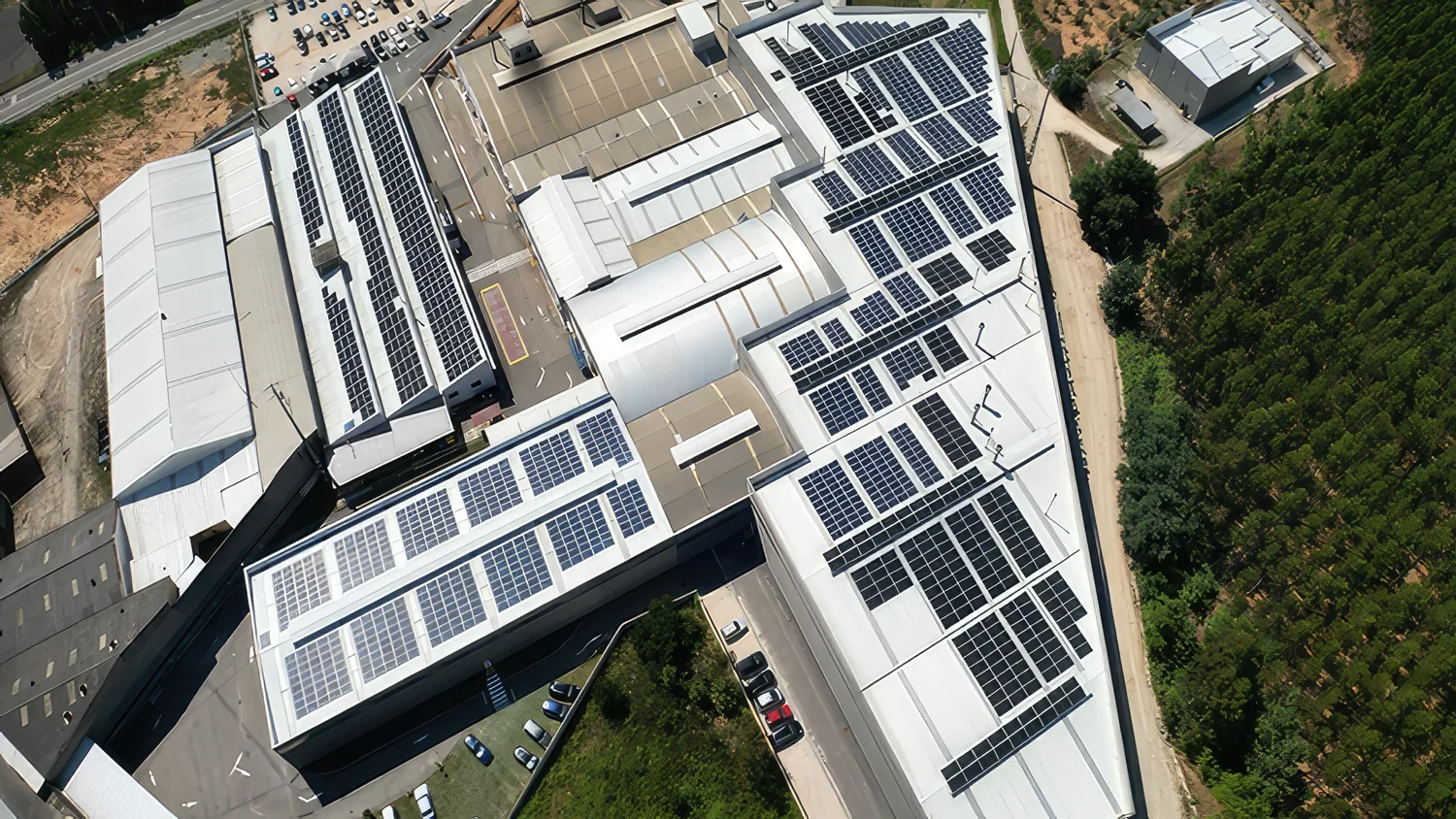 Solar generation across Miranda’s factory roofs in Águeda